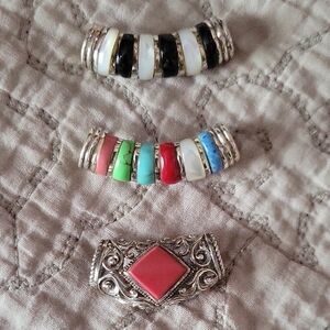 Multicolor Silver-Tone Women's Jewelry Set